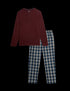 Brushed Cotton Checked Pyjama Set